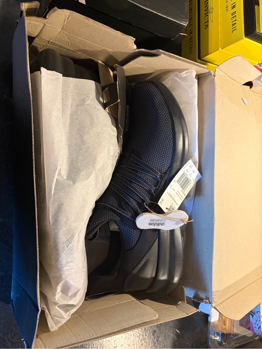 adidas Men’s Black Knit Slip-On Sneaker